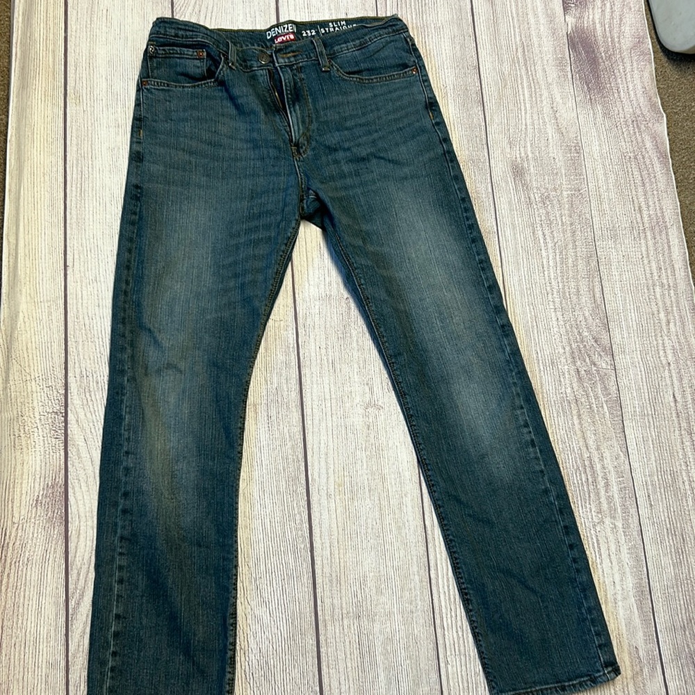 Denizen Levi's 232 Slim Straight Jeans Mens 34/34. Excellent condition.